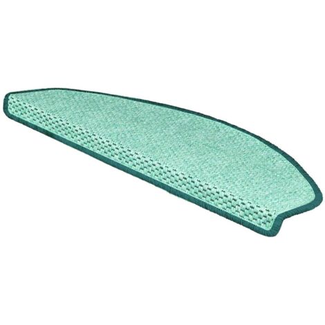 Tapis d'escalier Kalkutta Sisaloptik Vert 19 x 56 cm Demi-cercle