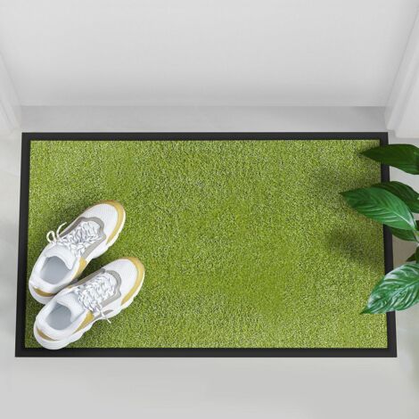 KARAT Paillasson Rhine Beige 40x60 Cm - Lavable 30°C, Antidérapant, Haute Absorption - Certifié Oeko-TEX