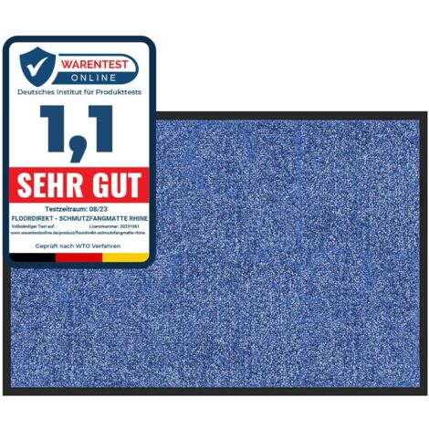 Tapis de Porte Paillasson d'entrée Rhine Bleu 40 x 60 cm