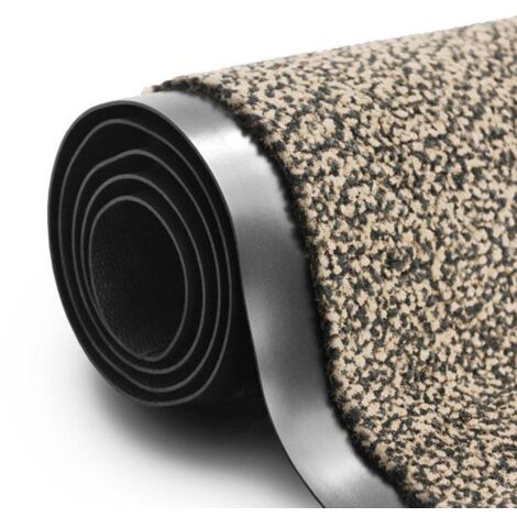 Tapis de Porte Paillasson d'entrée SKY Performa, Ocre-noir, 60 x 180 cm