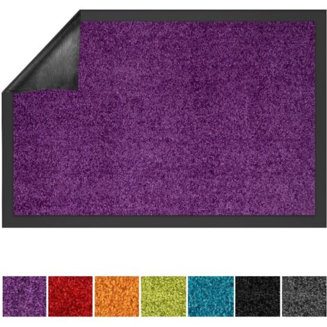 Tapis de Porte Paillasson d'entrée Use&Wash Violet 120 x 300 cm (1/5)