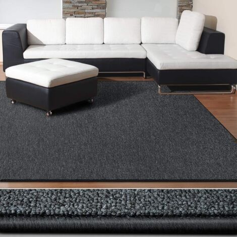 Tapis de Salon London Gris anthracite , 200 x 350 cm