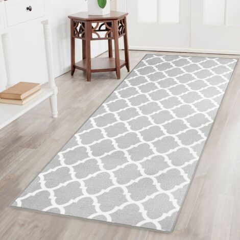 Karat – Tapis de couloir antidérapant 80 x 200 cm – Polyamide – Absorption sonore – Dos en gel – Fait en Allemagne