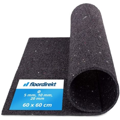 Tapis Anti-Vibrations 60 x 60 cm  Qui absorbe Les Vibrations et Le Bruit, ep = 10 mm