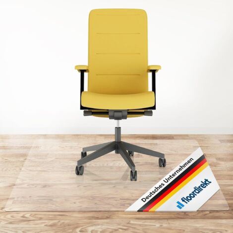 Karat – Tapis protège-sol transparent sur mesure 114 x 150 cm – PVC inodore et résistant – Pour sols durs et bureaux intensifs