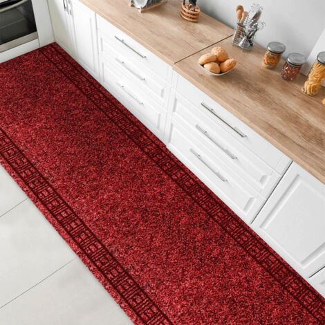 Tapis de cuisine sur mesure, Primaverum, Rouge, 66 x 500 cm