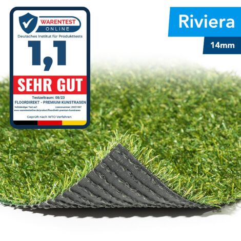 Casa Pura – Pelouse artificielle Riviera 14 mm – Gazon synthétique doux pour pieds nus – Résistant aux intempéries et aux UV – 100 x 200 cm - MM 100 X
