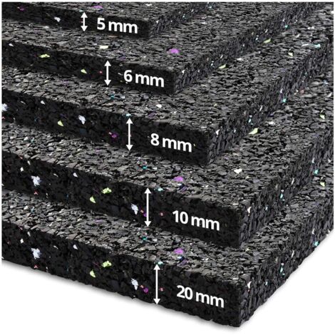 ETM – Tapis de sécurité anti-vibrations 62,5 x 100 cm – Caoutchouc 100% recyclé – Résistant aux huiles et à l'humidité – Épaisseur 20 mm