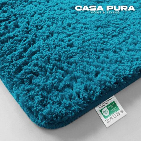 Tapis de bain Sky Uni  Bleu sarcelle 80 x 150 cm