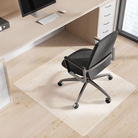 Tapis protège-sol Pour sols durs PET recyclé Transparent 75 x 120 cm