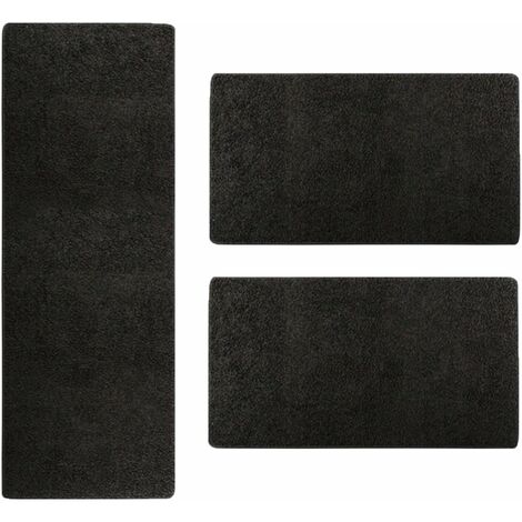 Descente de lit Sphinx Noir 1 tapis 67 x 240 cm + 2 tapis 67 x 140 cm