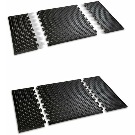 Tapis anti-vibration En caoutchouc 3 mm d'épaisseur 90 x 100 cm