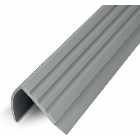 Seuil d'escalier Michigan PVC 45 x 42 mm Gris Longueur: 100 cm