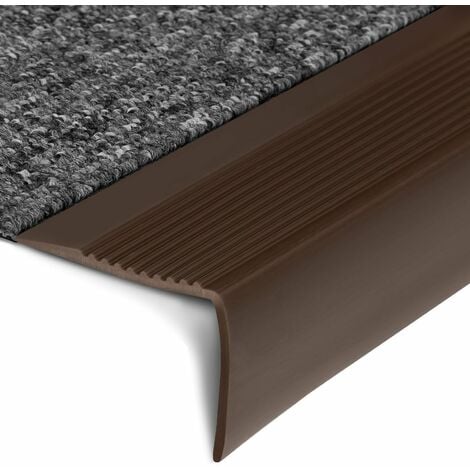 Seuil d'escalier Seattle PVC 60 x 42 mm Marron Longueur: 100 cm