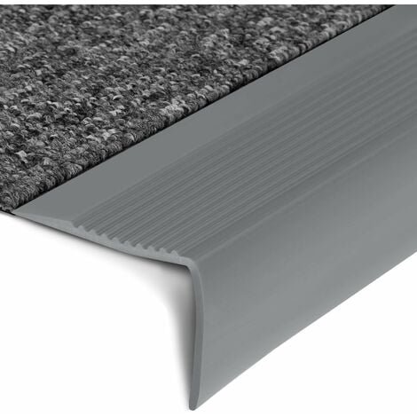 Seuil d'escalier Seattle PVC 60 x 42 mm Gris Longueur: 120 cm