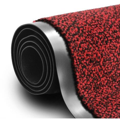 Tapis de Porte Paillasson d'entrée SKY Performa, Rouge 90 x 120 cm