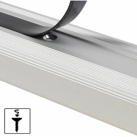 Seuil d'escalier Glory Aluminium anodisé Forme: L Argent S 90 cm