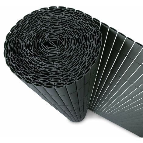 Canisse PVC Brise Vue, Paravent de Jardin, Piscines, Balcon Terrasse, Palissade en PVC, Gris 100 x 300 cm