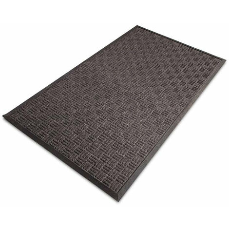 Casa Pura – Tapis de porte paillasson d'entrée 90 x 150 cm – Structure anti-salissures en polypropylène – Support caoutchouc antidérapant (1/4)