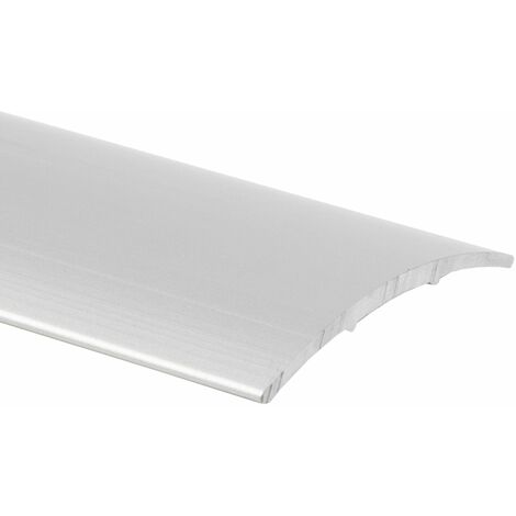 Karat – Barre de seuil auto-adhésive en aluminium 100 cm – Largeur 30 mm – Finition argent – Montage facile sur sols différents