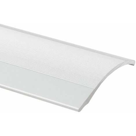 Seuil d'adaptation Aluminium Hauteur jusqu'à 11 mm Autocollant Argent 38 mm