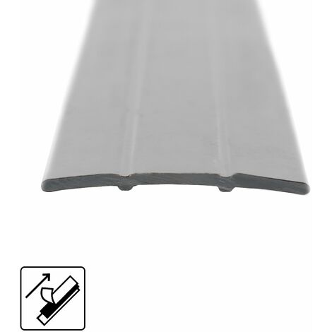 Barre de seuil effet bois à fixer ou à visser ou auto-adhésif, l.48 mm x  L.93 cm