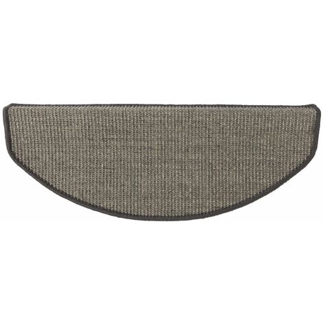 Tapis d'escalier en Sisal Premium Gris 23,5 x 65 cm
