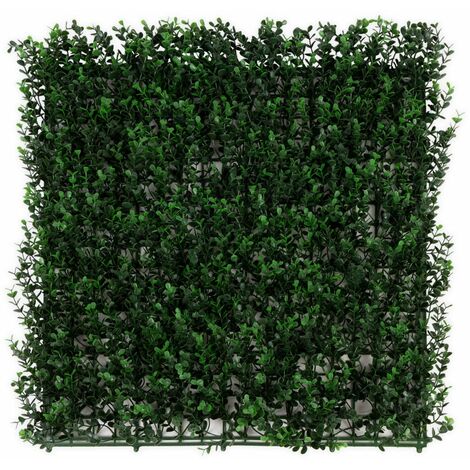 Décoration murale en plantes artificielles Buxus 50 x 50 cm