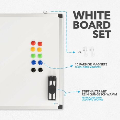 Master of Boards® Tableau blanc magnétique | Memo Board | effaçable à sec |  Parfait pour le bureau ou pour la cuisine