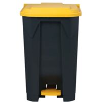 Conteneur à Déchets Multi-Couleurs, Jaune 80 Litres