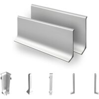 Karat – Plinthe en aluminium 100% aluminium – Longueur 190 cm – Hauteur 80 mm – Finition élégante pour salle de bain et cuisine
