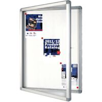 Karat – Tableau d'affichage vitrine 37 x 28cm – Aluminium anodisé – Verre acrylique SAN – Panneau arrière magnétique inscriptible