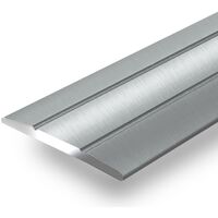 Karat – Barre de seuil autocollante en aluminium – Forme C – Largeur 36 mm – Longueur 90 cm – Pour sols durs (stratifié, parquet, vinyle)