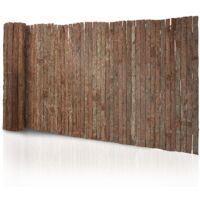 Casa Pura – Canisse en écorce brise-vue naturel 150 x 300 cm – Résistant aux intempéries – Pour clôtures et balustrades – Protection contre le vent