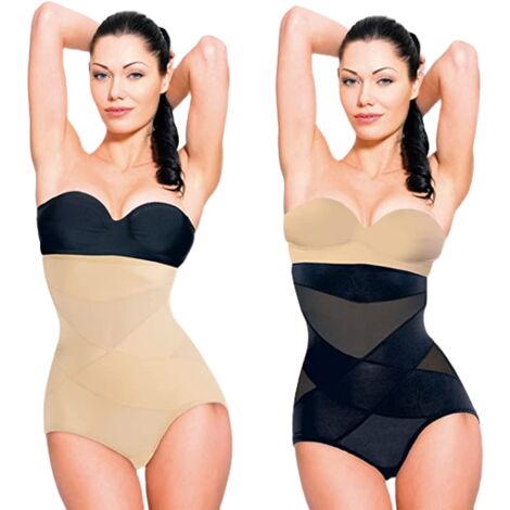 Velform cross compression girdle - VENTEO - Flat belly X design -  Belly/thigh/buttock - All body types - Size