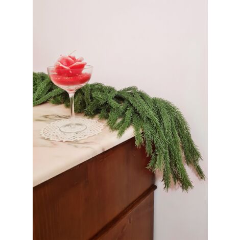 BOP Festone Boa Natalizio Narciso 270 cm in PE Real Touch molto folto e realistico (1/4)