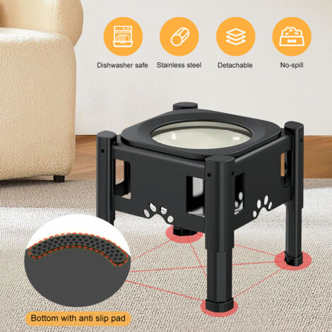 Hundenapfständer Höhenverstellbar - Erhöhter Futternapf Für Hunde, 26-36 Cm