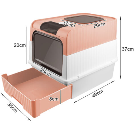 Belfoyer Katzentoilette Mit Schublade - Geschlossen & Hygienisch