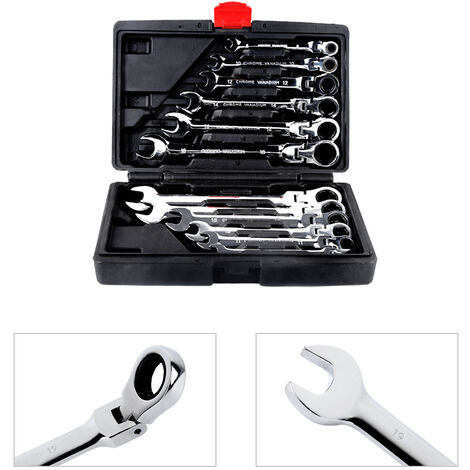 Sechskant-Ratschenschlüssel 19x21 Mm – Schwarzer 1/2" Antrieb Für Einfaches Schrauben