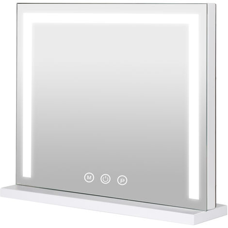 Hollywood Spiegel，Schminkspiegel mit Beleuchtung, 3 Lichtfarben, Dimmbar, Touch, 501242cm - Wand Tischspiegel, Kosmetikspiegel, Theaterspiegel