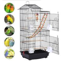 Vogelkäfig Vogelvoliere Wellensittichkäfig Vogelhaus Voliere kanarienvögelkäfig mit Ständer Taube, Kanarienvogel, Fink Kleintierkäfig mit Vordach