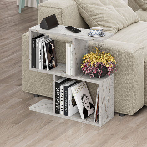 Decortie Homemania Modern Side End Coffee Table Multipurpose H 60cm 5 Tier - Gold Marble Effect (1/3)