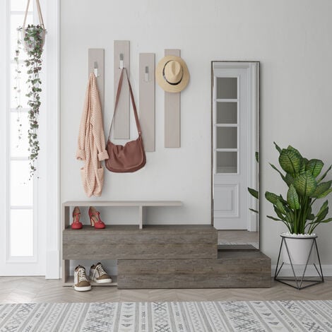 Decortie Ramda Hall Stand - Dark Coffee / Mocha Grey