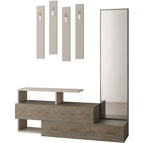 Decortie Ramda Hall Stand - Dark Coffee / Mocha Grey