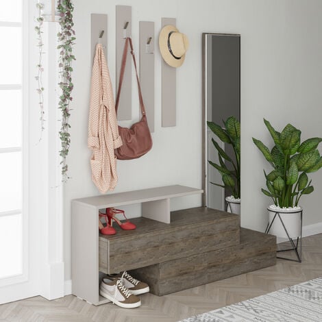 Decortie Ramda Hall Stand - Dark Coffee / Mocha Grey