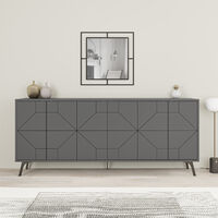 Decortie Dune Console Sideboard Display Unit 183 - Anthracite Grey