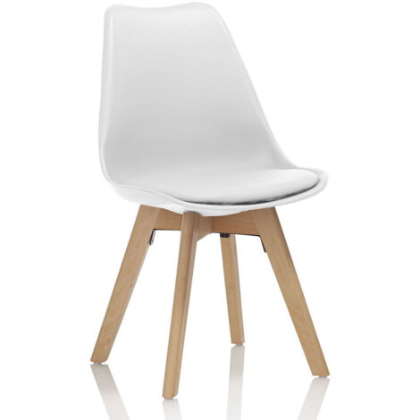 Set de 4 Chaises BARTH blanc (1/5)