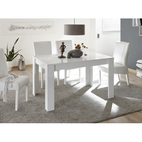 Table extensible BREZ blanc (1/4)