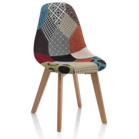 Set de 4 Chaises patchwork KARIMA (1/4)
