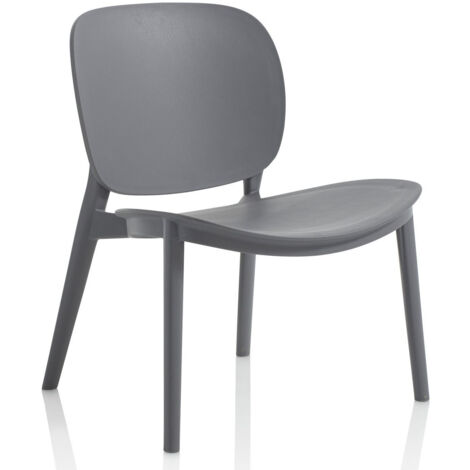 Set de 2 Chaises d’intérieur/extérieur MAHON gris (1/5)